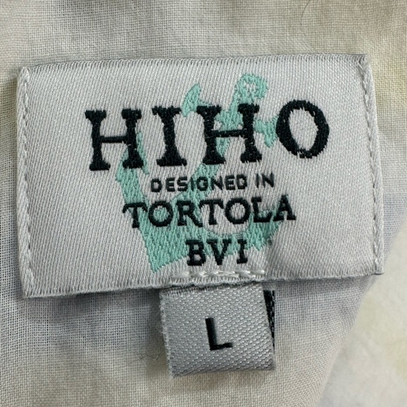 Hiho Tortola BVI Linen Striped Lowback Sleeveless Dress Large Coastal - Picture 4 of 12